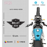 Burning Skull Sticker Compatible for Royal Enfield Bullet